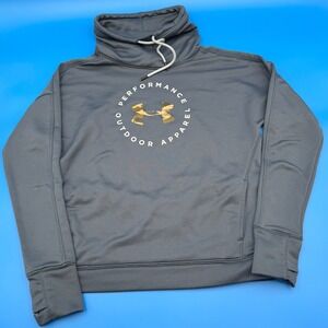 Under Armour Performance Outdoor Apparel Pullover Hoodie Slate Blue Medium‎